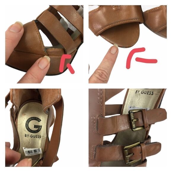 Guess Sexy Zip Up Strappy Heels 9 - Picture 8 of 8